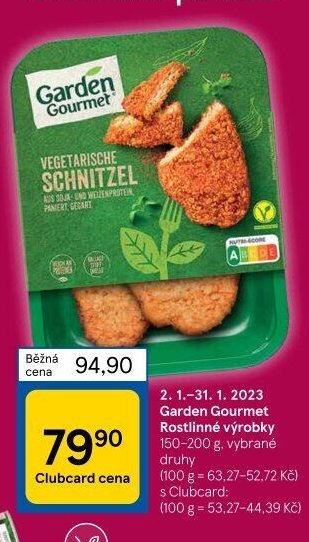 Garden Gourmet Rostlinné výrobky