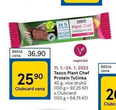 Tesco Plant Chef Protein Tyčinka
