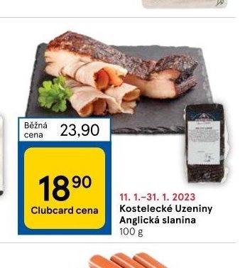 Kostelecké Uzeniny Anglická slanina