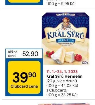 Král Sýrů Hermelín