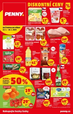 akční leták Penny Market 12.1.2023-18.1.2023