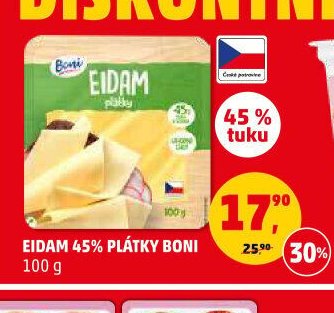 EIDAM 45% PLÁTKY BONI