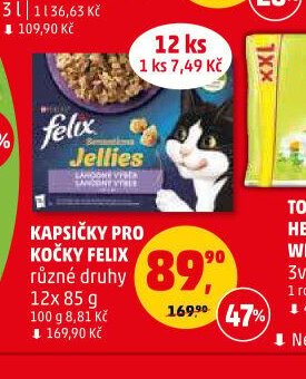 KAPSIČKY PRO KOČKY FELIX