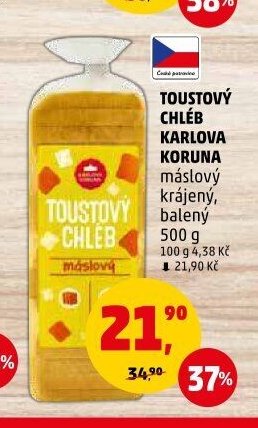 TOUSTOVÝ CHLÉB KARLOVA KORUNA