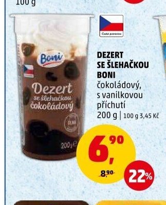 DEZERT SE ŠLEHAČKOU BONI