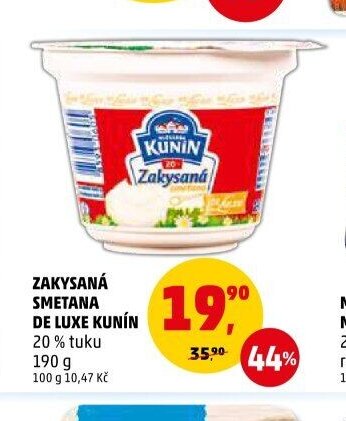 Zakysaná smetana de luxe Kunín