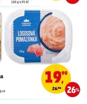 Pomazánka Karlova Koruna (Lososová)