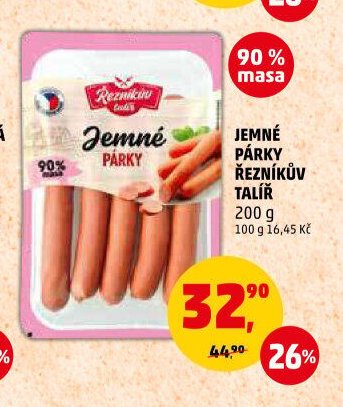 JEMNÉ PÁRKY ŘEZNÍKŮV TALÍŘ