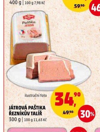 JÁTROVÁ PAŠTIKA ŘEZNÍKŮV TALÍŘ
