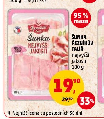ŠUNKA ŘEZNÍKŮV TALÍŘ nejvyšší jakosti
