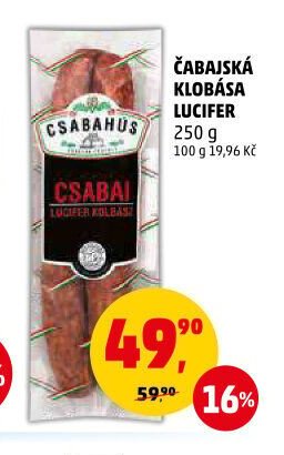 ČABAJSKÁ KLOBÁSA LUCIFER