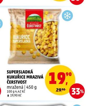 SUPERSLADKÁ KUKUŘICE MRAZIVÁ ČERSTVOST