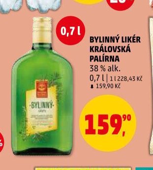 Bylinný likér Královská palírna
