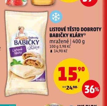 Listové těsto Dobroty babičky Kláry