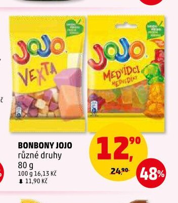 Bonbony Jojo různé druhy