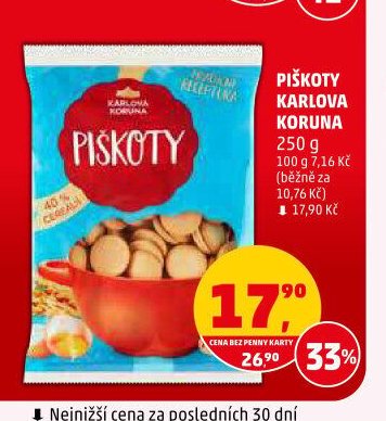 Piškoty Karlova Koruna