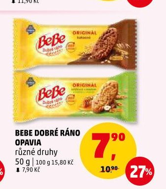 BeBe Dobré ráno Opavia různé druhy