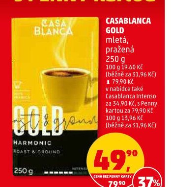 CASABLANCA GOLD mletá, pražená 250 g
