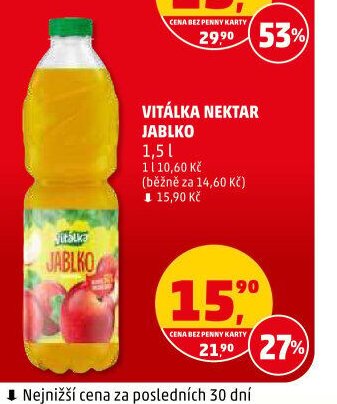 VITÁLKA NEKTAR JABLKO 1,5 l