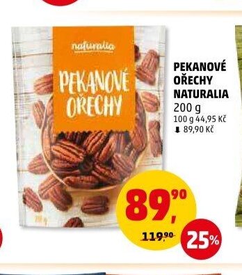 PEKANOVÉ OŘECHY NATURALIA 200 g