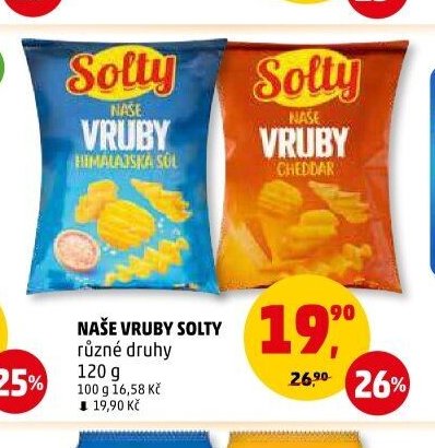 NAŠE VRUBY SOLTY různé druhy 120 g