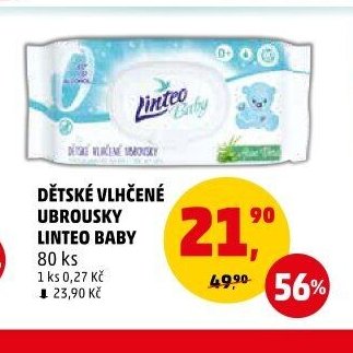 Dětské vlhčené ubrousky Linteo Baby