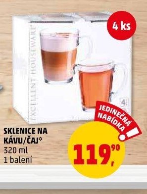 SKLENICE NA KÁVU/ČAJ