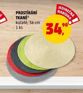 PROSTÍRÁNÍ TKANÉ kulaté