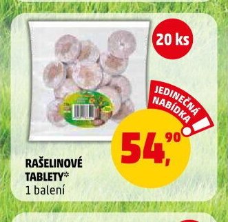 RAŠELINOVÉ TABLETY