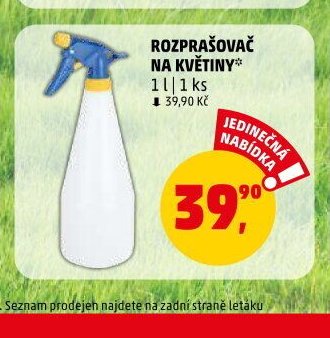 ROZPRAŠOVAČ NA KVĚTINY