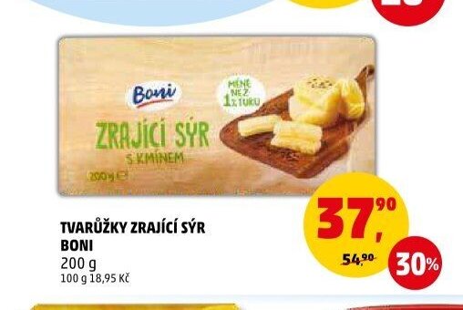 TVARŮŽKY ZRAJÍCÍ SÝR BONI