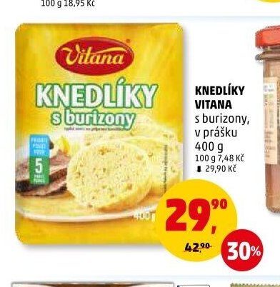 KNEDLÍKY VITANA s burizony, v prášku