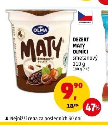 DEZERT MATY OLMÍCI smetanový