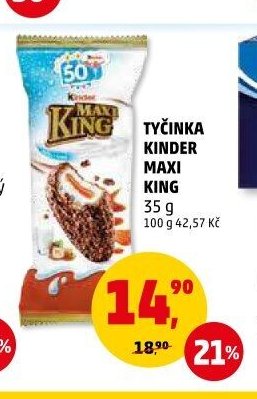 TYČINKA KINDER MAXI KING