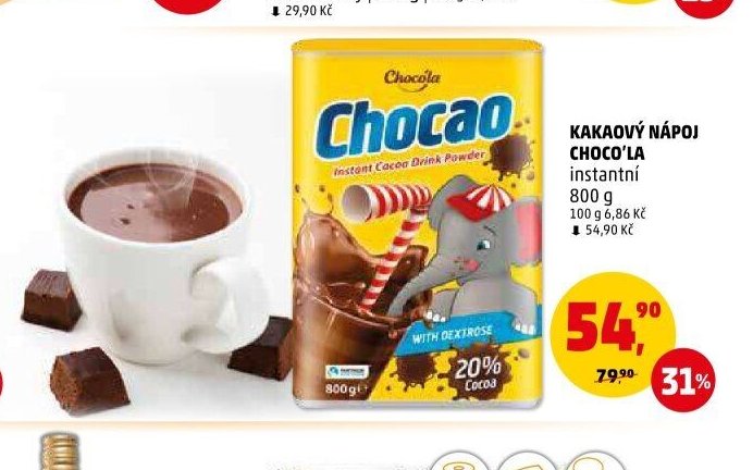 KAKAOVÝ NÁPOJ CHOCO'LA
