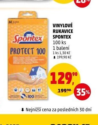 VINYLOVÉ RUKAVICE SPONTEX