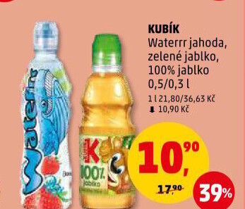 Ochucená voda Waterrr Kubík