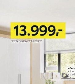 Skříň, šířka cca 289 cm