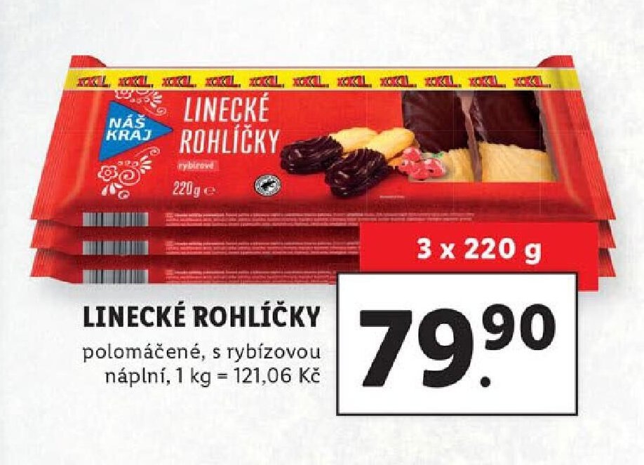 Náš kraj Linecké rohlíčky