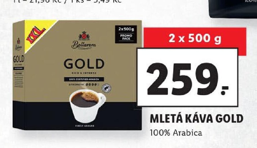 Mletá káva Gold