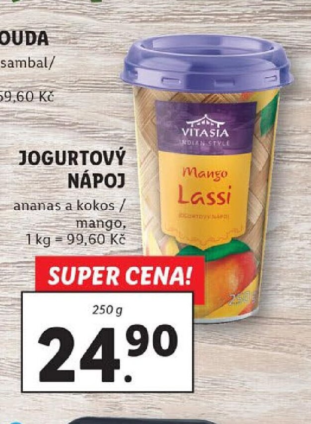 Jogurtový nápoj, ananas a kokos / mango