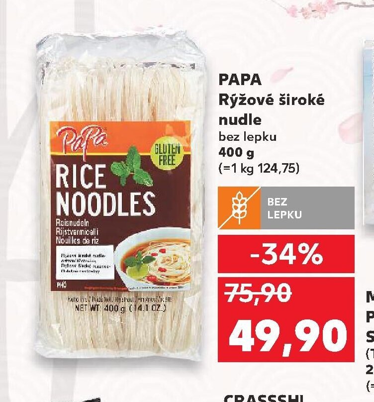PAPA Rýžové široké nudle