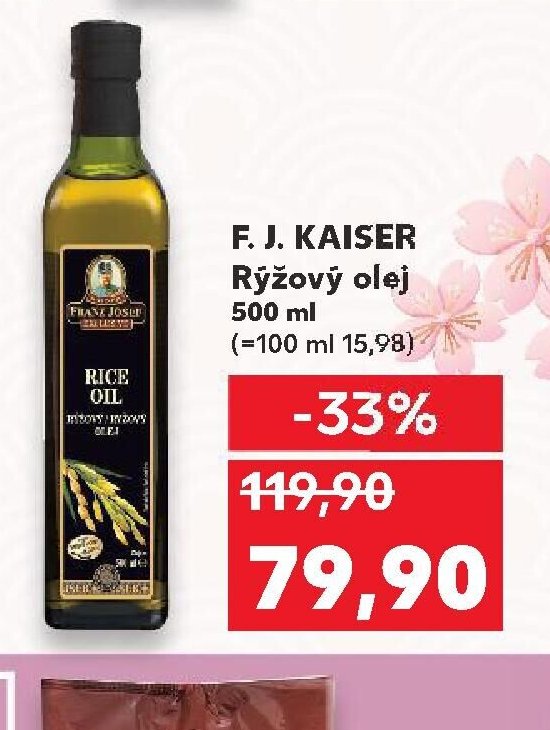 F. J. KAISER Rýžový olej