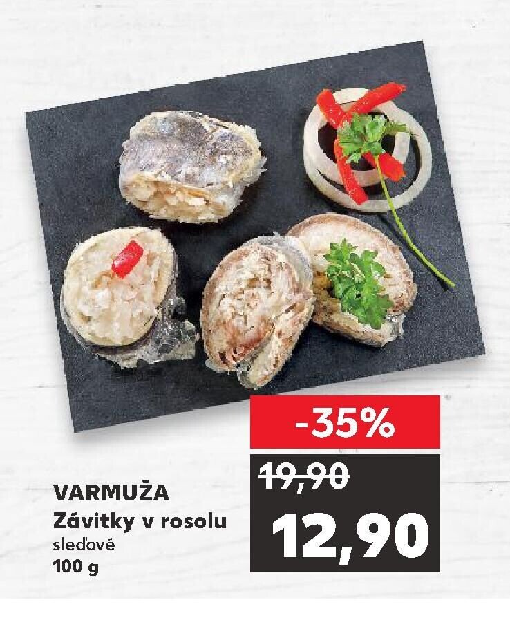 VARMUŽA Závitky v rosolu sledové 100 g