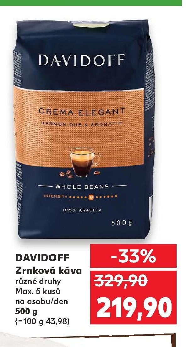 DAVIDOFF Zrnková káva