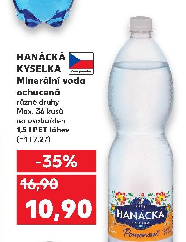 Hanácká kyselka Minerální voda ochucená