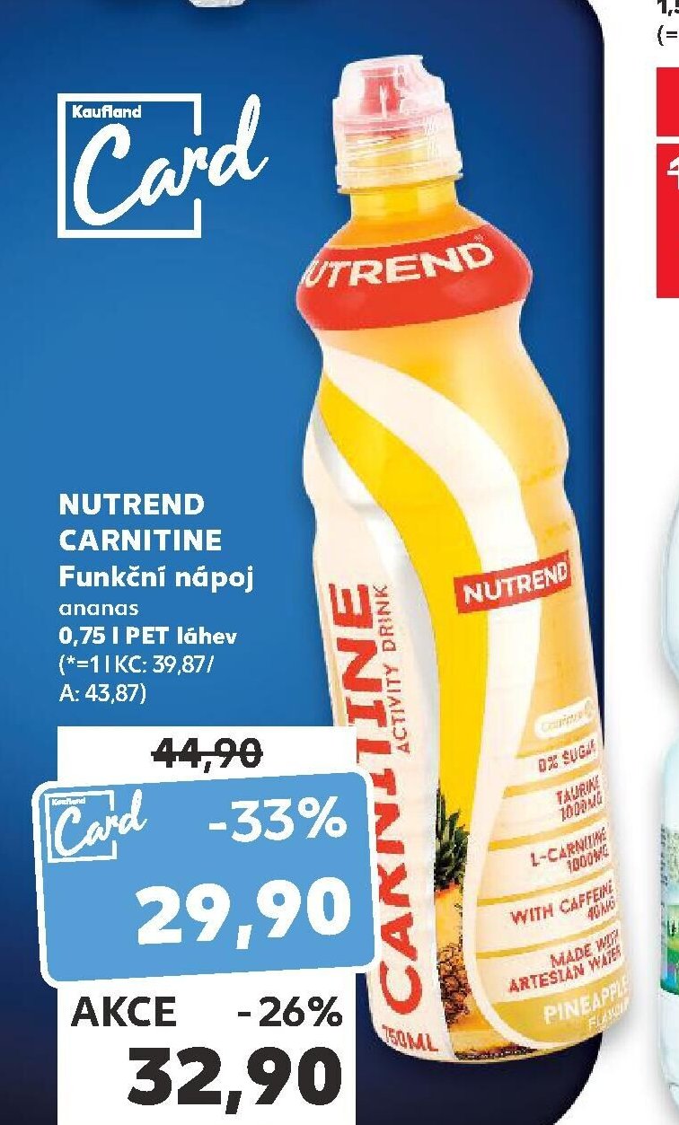 Nutrend Carnitine Funkční nápoj