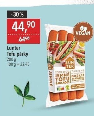 Lunter Tofu párky