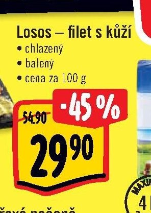 Losos - filet s kůží