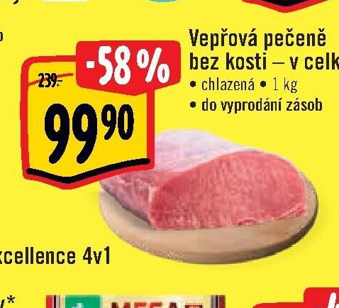 Vepřová pečeně bez kosti - v celku